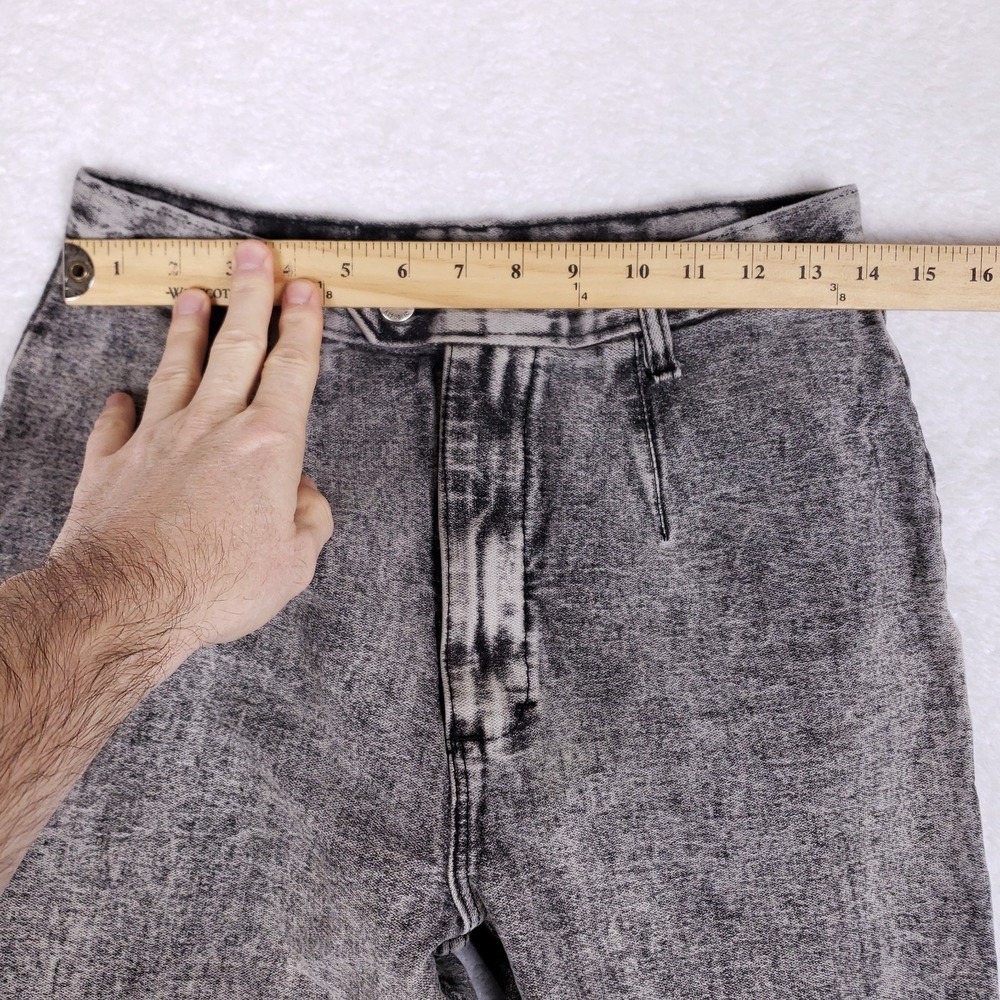 Denim Republic Vintage 13/14 High Waisted Acid Wash Stirrup Jeans Gray 80s 90s - Picture 4 of 11